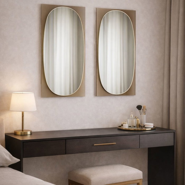 Hanah Home Espejo Ecológico Flotal-E Bronce 39 x 72 cm